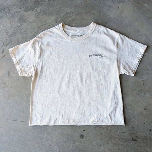 Pointer and Pine Sad Cowboys Club Crop Top small - Picture 1 of 6
